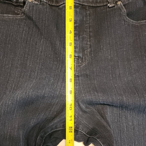 Style & Co. Women's Denim Blue Jeans Dark Wash Tummy Control Size 14 Short - Picture 14 of 16